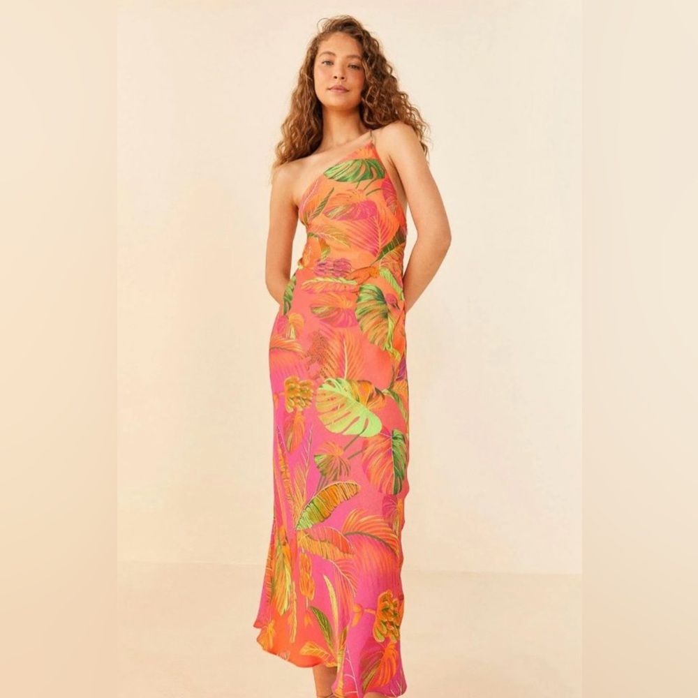 Farm Rio Viscose Midi Dress